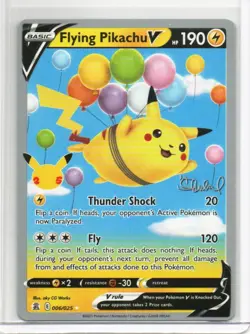Flying Pikachu V 006/025 Non Holo 2022 London World Championships Ondrej Skubal - Image 1