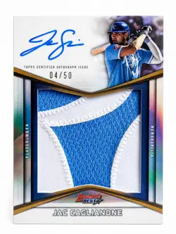 2025 Bowman's Best Topps Jac Caglianone Kansas City Royals Patch Auto Relic /50 - Image 1