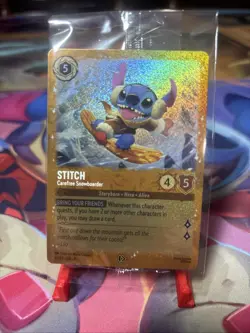 Sealed - Stitch Carefree Snowboarder - Lorcana Winterspell - Foil Promo 42/P3 - Image 1