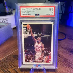 1994-95 VERY LOW POP Upper Deck Collector's Choice Michael Jordan #240 PSA 9 - Image 1