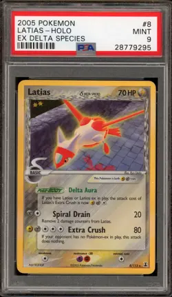 Pokemon Latias EX Delta Species Holo Rare #8 PSA 9 Mint - Image 1