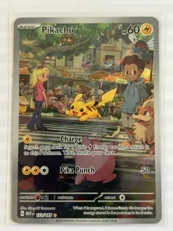 Pikachu 173/165 Pokemon 151 Illustration Full Art Holo Pokemon Card - Image 1