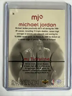 1998 UPPER DECK MJX MICHAEL JORDAN 36 MINT BASKETBALL CHICAGO BULLS - Image 2