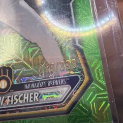 ANDREW FISCHER 2026 Bowman Chrome Mojo Refractor Neon Green RC #BCP-149 /399 - Image 3