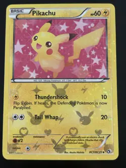 PIKACHU RC7/RC25 HOLO UNCOMMON LEGENDARY TREASURES: RADIANT COLLECTION POKEMON - Image 1