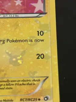 PIKACHU RC7/RC25 HOLO UNCOMMON LEGENDARY TREASURES: RADIANT COLLECTION POKEMON - Image 2