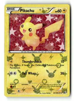 Pokemon Card Pikachu Holo LP Legendary Treasures: Radiant Collection RC7/RC25 - Image 1