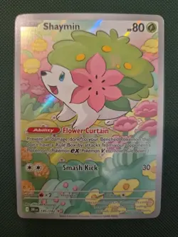 Pokemon TCG Shaymin 185/182 Illustration Rare Destined Rivals NM Condition - Image 1