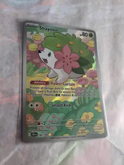 Pokemon TCG Shaymin Card 185/182 Destined Rivals Illustration Rare NM Condition - Image 3