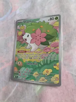 Pokemon TCG Shaymin Card 185/182 Destined Rivals Illustration Rare NM Condition - Image 4
