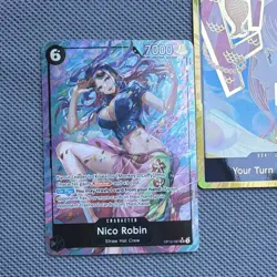 Bandai One Piece Card Game Foil Alt Art Lot (3) Nico Robin Momonosuke GOLD DON!! - Image 2