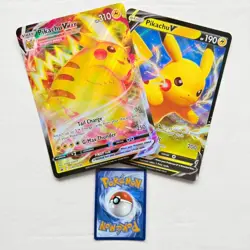 Pikachu VMAX SWSH286 & V SWSH061 - Pokemon TCG Jumbo Card Promo - Image 1