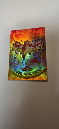 Moltres #146 Topps TV Animation Edition Rainbow Foil Blue Logo Pokemon Card - Image 1