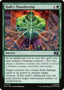 ~ Hulk's Thunderclap ~ NM ~ Commander: Marvel Super Heroes ~ MTG ~ - Image 1
