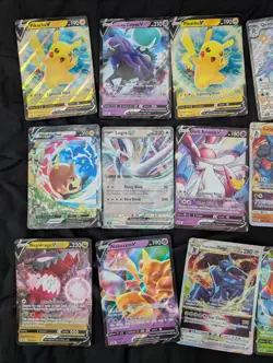 Pokemon TCG 15x Jumbo cards bundle Oversize Black Star Pikachu V SWSH198 - Image 2