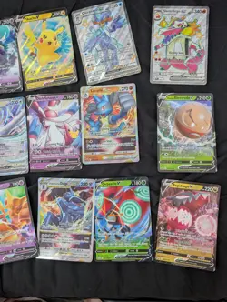 Pokemon TCG 15x Jumbo cards bundle Oversize Black Star Pikachu V SWSH198 - Image 3