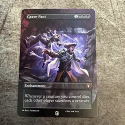 Grave Pact - Custom Art MTG Magic The Gathering Playtest Card - Image 1