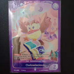 Hasbro Owlowiscious 01-SR07 My Little Pony CCG 1st Edition Holo Character Card - Image 1