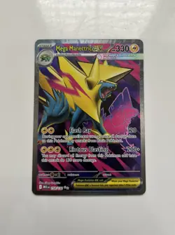 Mega Manectric EX Holo Ultra Rare Card Mega Evolution 158/132 ME01 - Image 1
