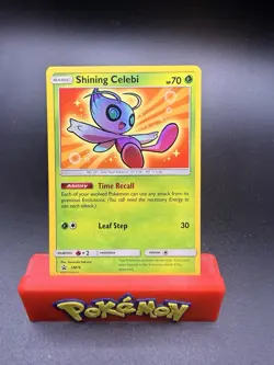 Shining Celebi - SM79 - Pokemon Sun & Moon Promo Ultra Rare Card NM - Image 1