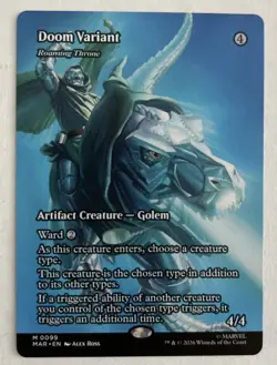 Doom Variant -non foil- Marvel Super Heroes 0099 Borderless MTG NM - Image 1