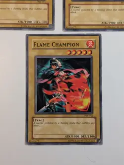 Yugioh TCG - 3x Flame Champion - PSV-041 - NM/LP - Vintage Unlimited Common 2002 - Image 3