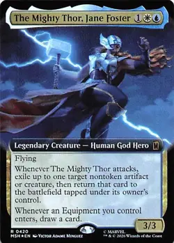 Marvel Super Heroes #420 The Mighty Thor, Jane Foster (Extended Art) Foil - Image 1