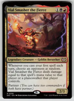 Vial Smasher the Fierce M Commander: Duskmourn: House of Horror 239 NM - Image 1