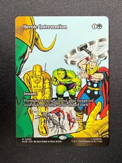 Heroic Intervention (0080) BORDERLESS - Marvel Super Heroes (MTG) - Image 1
