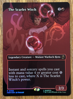 MTG Marvel Super Heroes, The Scarlet Witch - Borderless Foil - Image 1