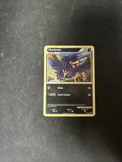 Pokemon TCG Murkrow HS-Undaunted 59/90 Regular Common - Image 1