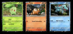 Chikorita 008/217 Tepig 029/217 Totodile 041/217 Cosmos Holo Set Pokemon Card - Image 1