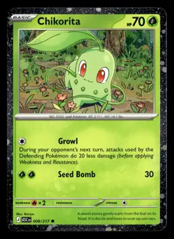 Chikorita 008/217 Tepig 029/217 Totodile 041/217 Cosmos Holo Set Pokemon Card - Image 2