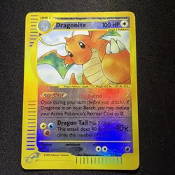 Dragonite 9/165 Expedition Pokemon Holo Rare WOTC E-Reader MP - Image 1
