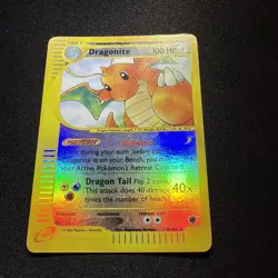 Dragonite 9/165 Expedition Pokemon Holo Rare WOTC E-Reader MP - Image 2