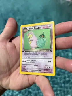 Pokemon TCG Team Rocket Dark Slowbro 12/82 Holo Rare 1st Edition 1999 60 HP - Image 2