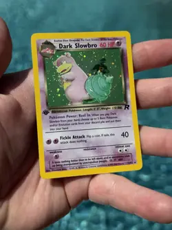 Pokemon TCG Team Rocket Dark Slowbro 12/82 Holo Rare 1st Edition 1999 60 HP - Image 5