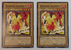 Yugioh TCG - 2x Darkfire Soldier #2 - PSV-045 - NM/LP - Vintage Unlimited Common - Image 1