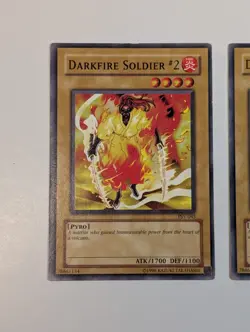 Yugioh TCG - 2x Darkfire Soldier #2 - PSV-045 - NM/LP - Vintage Unlimited Common - Image 4