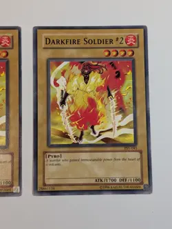 Yugioh TCG - 2x Darkfire Soldier #2 - PSV-045 - NM/LP - Vintage Unlimited Common - Image 5