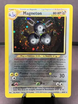 Pokemon TCG Magneton 10/64 Neo Revelation Holo Rare VTG WOTC 2001 LP+ - Image 1