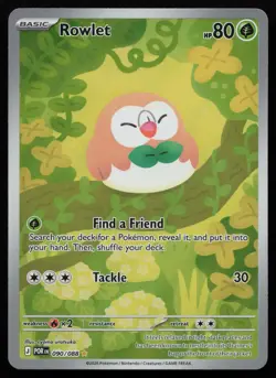 Rowlet 090/088 Holo Illustration Rare Perfect Order Pokemon English NM - Image 1