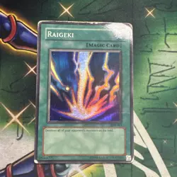 Yugioh! Raigeki LOB-053 Super Rare Unlimited DMG - Image 1