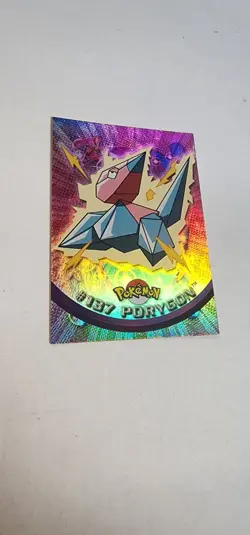 Pokemon Topps Series 3 Rainbow Foil Porygon #137 - Image 2