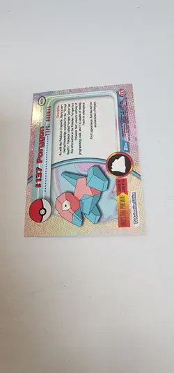 Pokemon Topps Series 3 Rainbow Foil Porygon #137 - Image 3