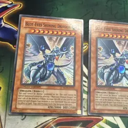 Yugioh! Blue-Eyes Shining Dragon MOV-EN001 Super Rare Limited Edition LP/MP - Image 2