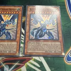 Yugioh! Blue-Eyes Shining Dragon MOV-EN001 Super Rare Limited Edition LP/MP - Image 3