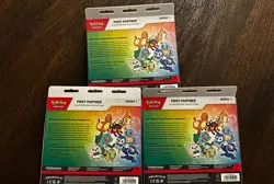 3x First Partner Illustration Collection Series 1 Boxes: Pokemon - New & Sealed - Image 2
