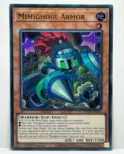 YuGiOh! - Mimighoul Armor MP25-EN256 Ultra Rare 1st Edition Near Mint - Image 1