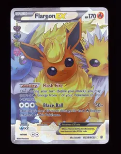 (NM) Flareon EX (Full Art) RC28-32 Generations: Radiant Collection Holo Pokemon - Image 2